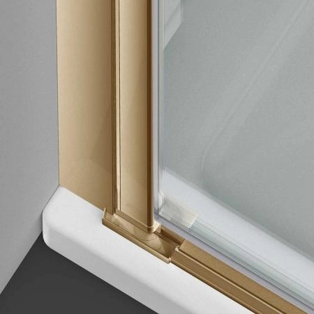 Душевая дверь Vincea Alpha VDP-3AL600CLG, брашированное золото, стекло прозрачное
