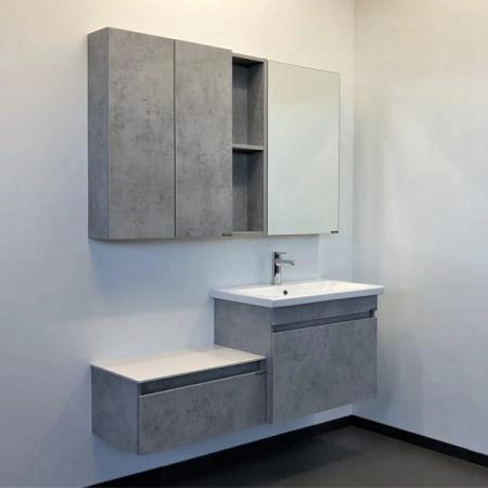 Тумба с раковиной Comforty Осло-70ПД 00-00006118 подвесная бетон светлый с раковиной COMO 70