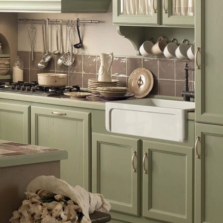 KERASAN Hanna Glasse YORKSHIRE Раковина керамическая кухонная 686x470x254 мм,без отв под смеситель, без сифона, толщина 30 мм, цвет белый