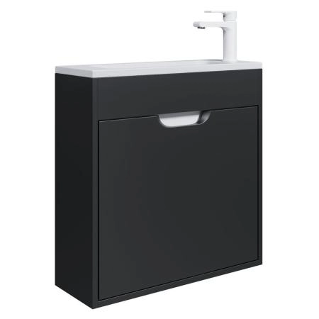 Тумба под раковину для ванной Uperwood Modul 60 см, подвесная, матовая, черная