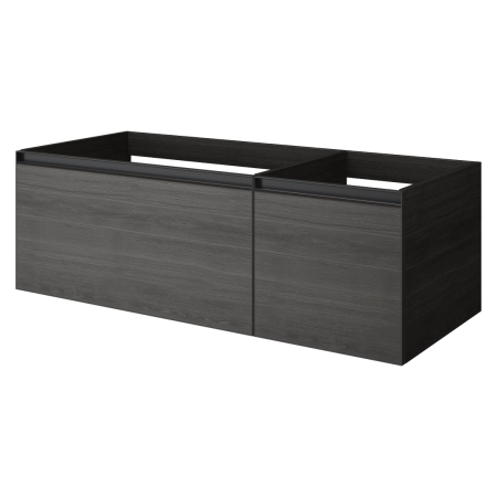 QUATRO 2 120см (80+40) тумба Boheme OAK ANTHRACITE профиль ANTHRACITE 790-M2-120-OA-A