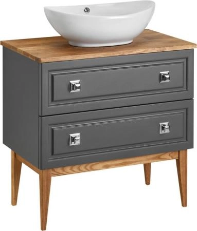 Тумба под раковину ASB-Woodline Каталина 80 "Grey"