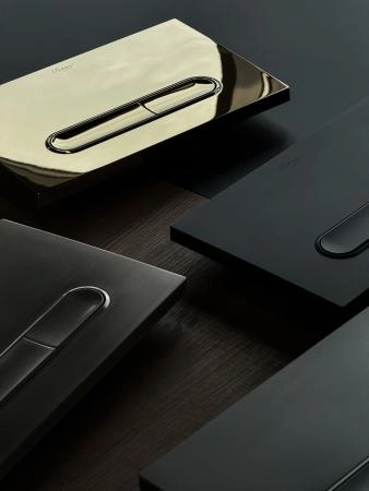 Кнопка для инсталляции Boheme пластик BLACK для инсталляций GEBERIT 300-серия 667-B