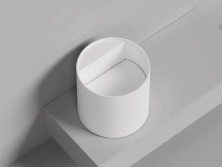 Раковина Salini ARMONIA ROUND TOP 03 S-Sense глянцевая 45x45 130511G накладная