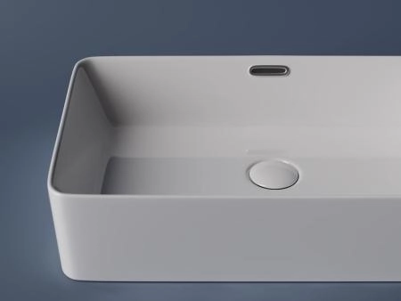 Умывальник чаша накладная прямоугольная со сливом переливом Element 600x380x140мм