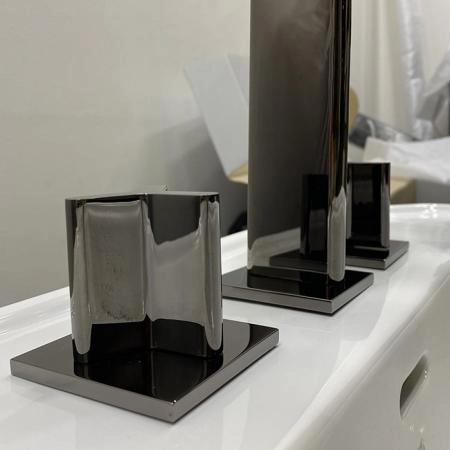 THG Icon-X Metal Смеситель для раковины, 3 отв., с донным клапаном,  цвет: Aranja