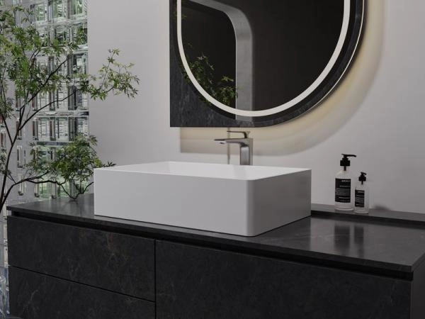 Раковина NT BAGNO NT411 Retta 600x400 искусственный камень белый матовый