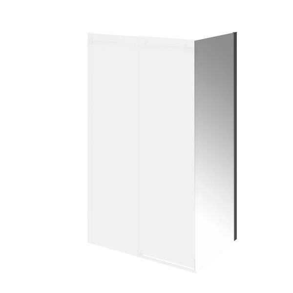 Kerama Marazzi Cristallo Душевая боковая панель 90х210см, цвет: черный матовый
