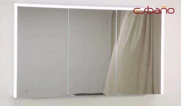 Зеркальный шкаф ESBANO ES-5012 LED подсветка сенсор, с розеткой 1200x700X150