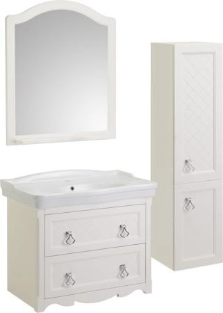 Тумба под раковину ASB-Woodline Верано 85 подвесная Слоновая кость