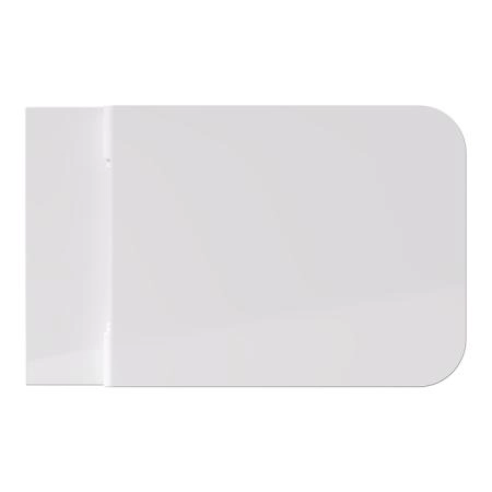 Alice Hide Square Унитаз 55х35см., подвесной, безободковый, с сиденьем и крышкой с микролифтом, с набором для крепления, цвет: белый глянцевый
