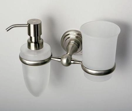 Дозатор WasserKraft Ammer K-7089 и стакан хром матовый