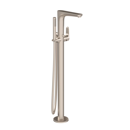Смеситель VitrA Root Round  A4274134EXP напольный с ручным душем брашированный никель латунь