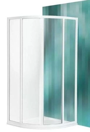 Душевой уголок с поддоном Roltechnik CR2/800 80х80 см профиль белый стекло шиншилла