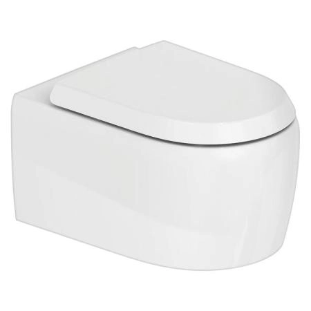 Duravit  Qatego Унитаз подвесной безободковый 370х570 мм, с креплением Durafix.с установл. петлями из нерж. стали, цвет белый (Спец.цена с НАШЕГО скл)