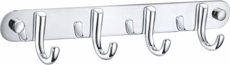 Вешалка с 4 крючками для ванной WONZON & WOGHAND, Хром (WW-9384-4)