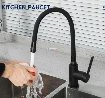 Смеситель для кухни Frap F4067-6 черный