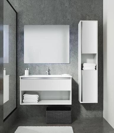 Тумба SANVIT КОНТУР 100 подвесная Белый без раковины