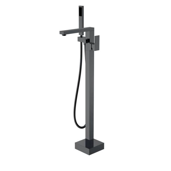 Смеситель напольный Boheme QUBIC Shine Gun Metal 479-SGM