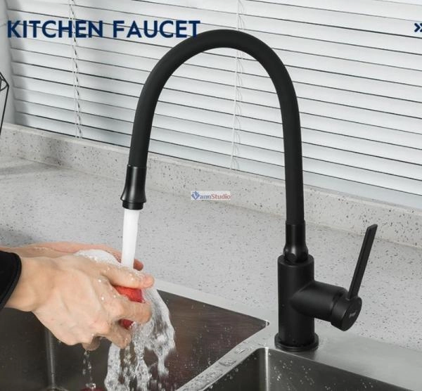 Смеситель для кухни Frap F4067-6 черный