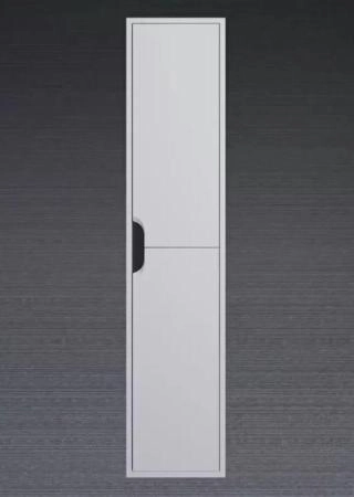 Шкаф-пенал для ванной Uperwood Modul, подвесной, с дверцами, матовый, белый/графит