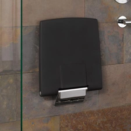 Сиденье для душа Keuco Plan 14983010037 хром/темно-серый (RAL 7021) складное