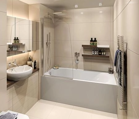 Шторка для ванны GOOD DOOR SCREEN R-80-C-CH 5 мм 80 прозрачное