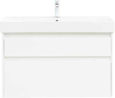 Тумба под раковину Aquanet Nova Lite 100 (SLIM SYNERGY) белый, 2 ящика