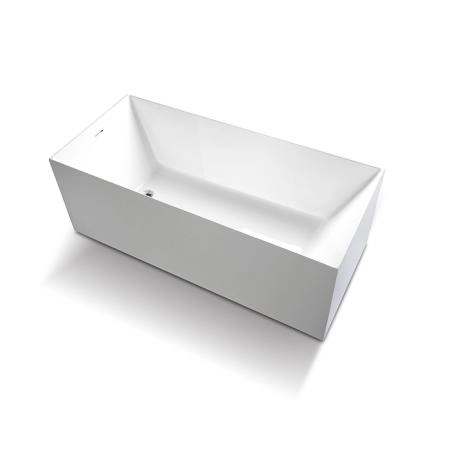 Gruppo Treesse Ilia Ванна 170x75x60 см, прямоугольная, отдельностоящая, акриловая, со щелевым переливом, цвет: белый матовый