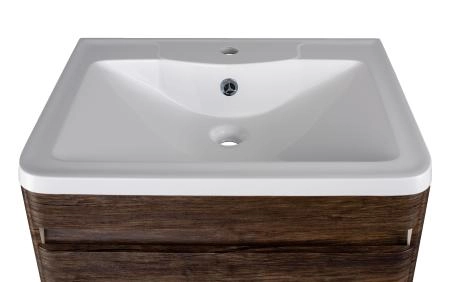 Тумба под раковину Style Line Elfante Атлантика 60 Люкс старое дерево, PLUS, подвесная