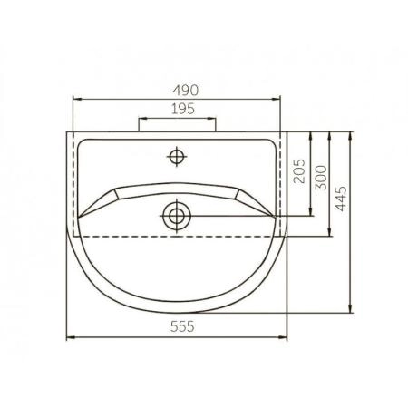 Тумба под раковину Corozo Орфей 55