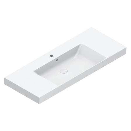 Catalano Zero Раковина 125x50см, с 1 отв., цвет: белый глянцевый