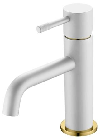 Смеситель для умывальника Boheme Uno. White Gold 461-WG