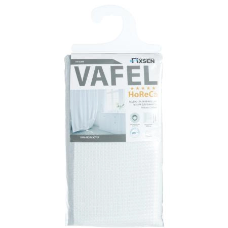 Штора для ванной комнаты FIXSEN VAFEL FX-5020K, белый/серый