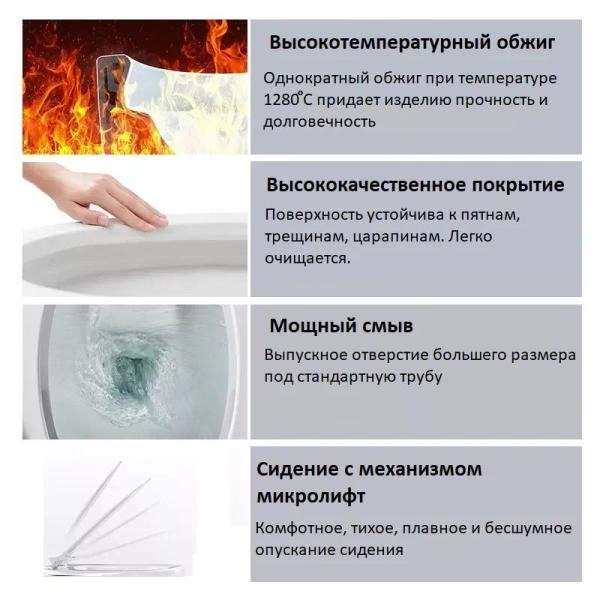 Унита Cerutti SPA SANTA напольный безободковый широкий CT8916 (665x410x835)