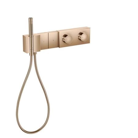 Axor Edge Смеситель для душа 470/100, встраиваемый, термостат, на 2 источника, с ручным душем, внешняя часть, цвет: красное золото