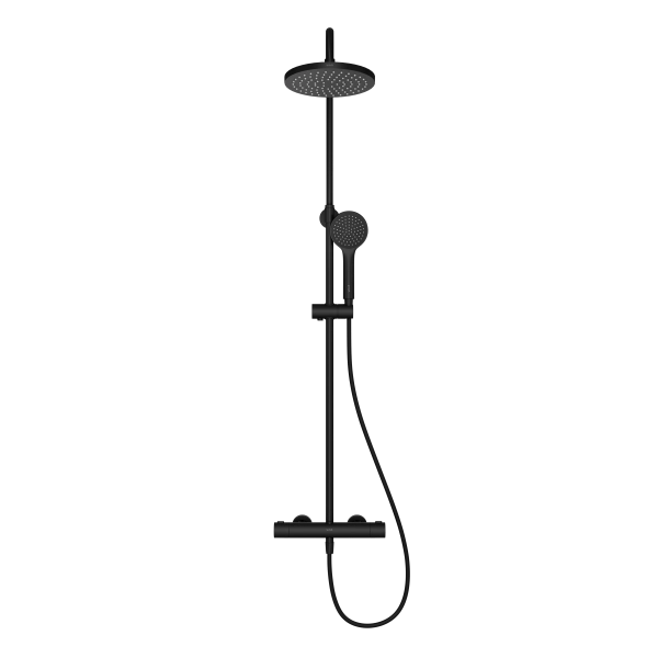 Душевая система VitrA Joy A4729836EXP с термостатическим смесителем и ручным душем матовая черная