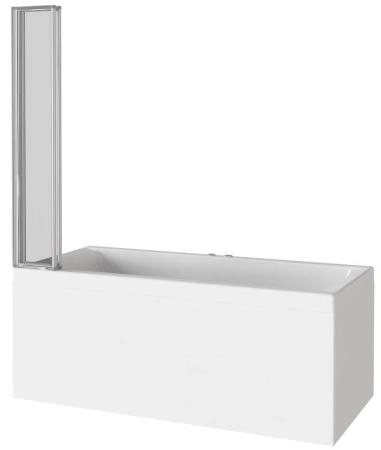 Шторка для ванны GOOD DOOR SCREEN GR4-100-C-CH 4 ств., 4 мм 100 прозрачное