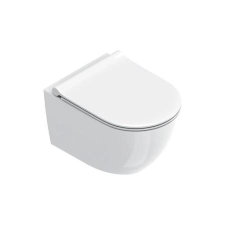 Catalano Sfera Унитаз подвесной 50х35см, безободковый, смыв Tornado, покрытие Cataglaze+, цвет: белый глянцевый