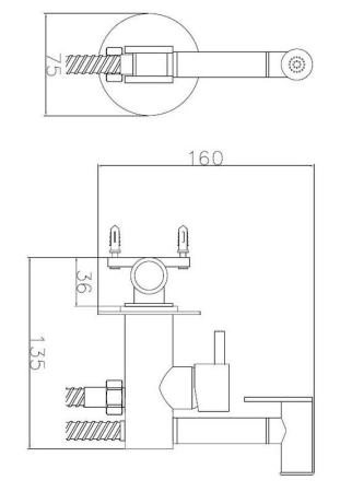 Гигиенический душ ESKO SMH05 хром