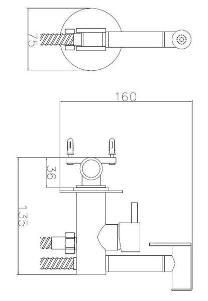 Гигиенический душ ESKO SMH05 хром