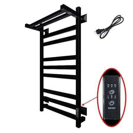 Полотенцесушитель Тругор Пэк сп 21 кв П 80х50 черный ВГП электрический