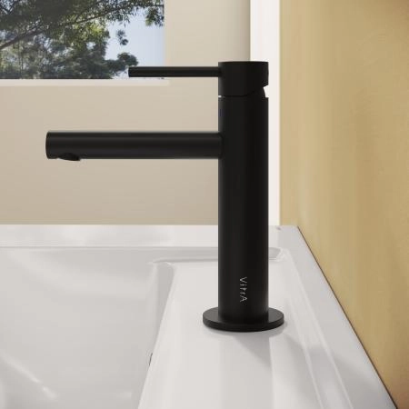 Смеситель VitrA Origin  A4255636WTC однорычажный матовый черный латунь