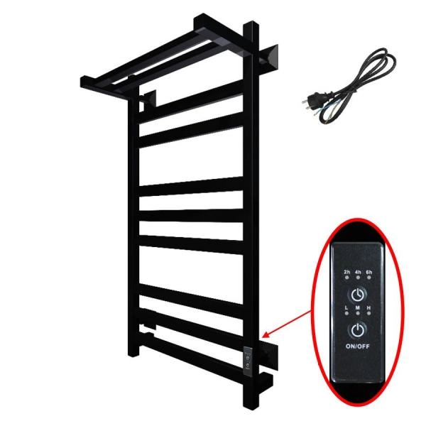 Полотенцесушитель Тругор Пэк сп 21 кв П 80х50 черный ВГП электрический