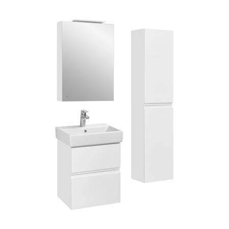 Roca Oleta Зеркальный шкаф 50х70см, DX, c LED-светильником, цвет: белый