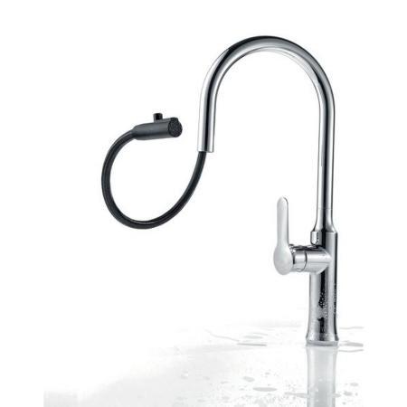 Смеситель Ravak KM X070078 для мойки с выдвижным распылителем