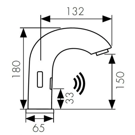Смеситель для раковины KAISER Sensor (38421) хром