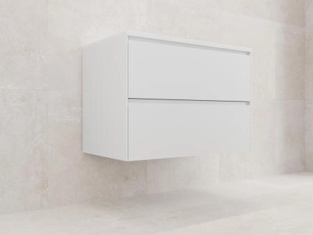 Тумба подвесная Style Line ЛИМА80 эмаль, под раковину LINE 80, 2 ящ., PLUS, белый матовый