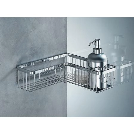 Полка Colombo Angolari B9614 28x28 угловая хром