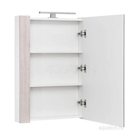 Зеркальный шкаф AQUATON Кантри 55 белый, дуб верона 1A257702AHB20